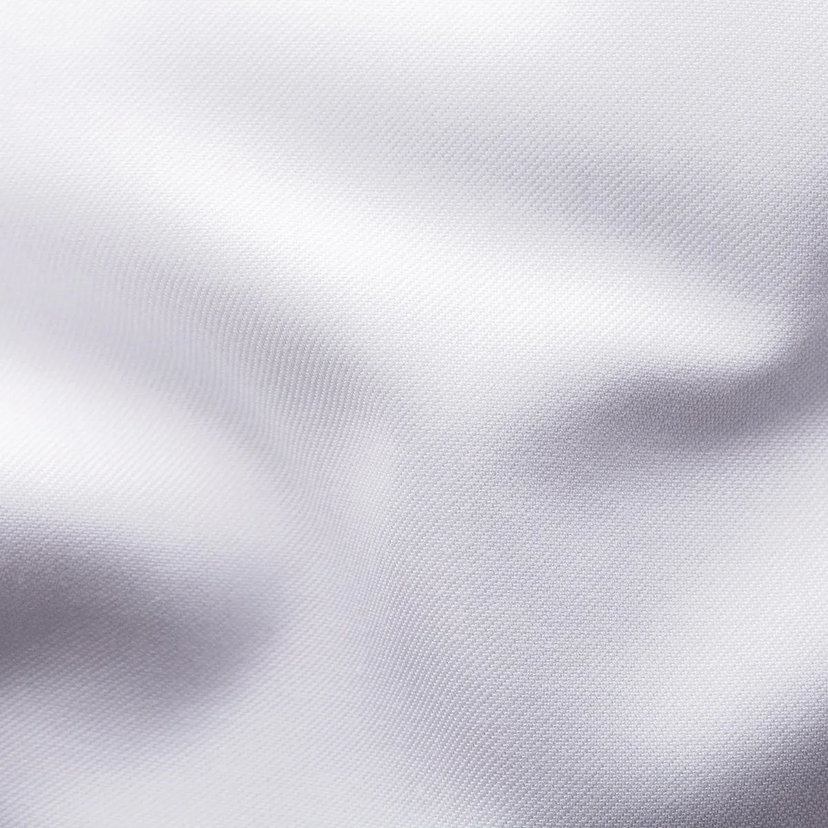 White Floral Trim Signature Twill Contemporary Fit Shirt