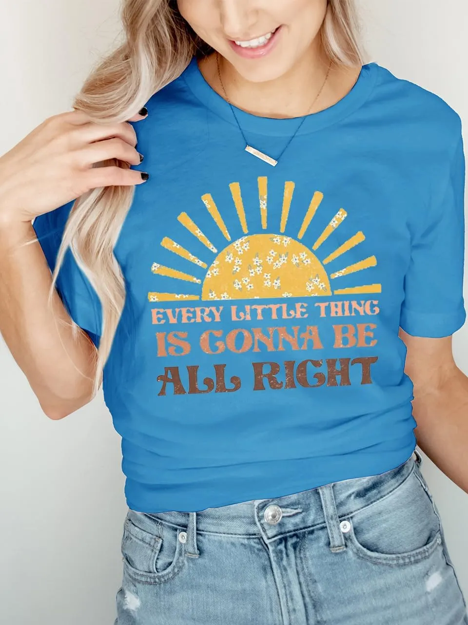 Womens Graphic Tee Shirts Trendy Casual Summer Loose Fit Short Sleeve Tshirts for Women