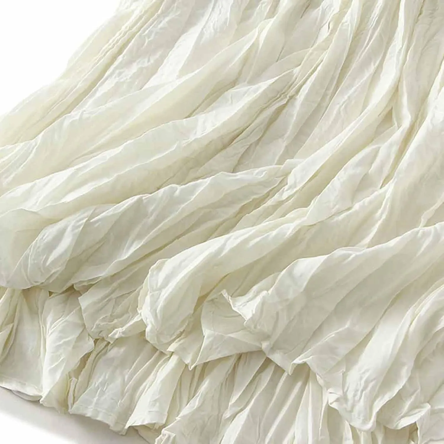 Women's Long Tulle Skirts Elastic High Waisted Flowy Pleated Mesh A-Line Party Tutu Maxi Skirt Fashion Clothes