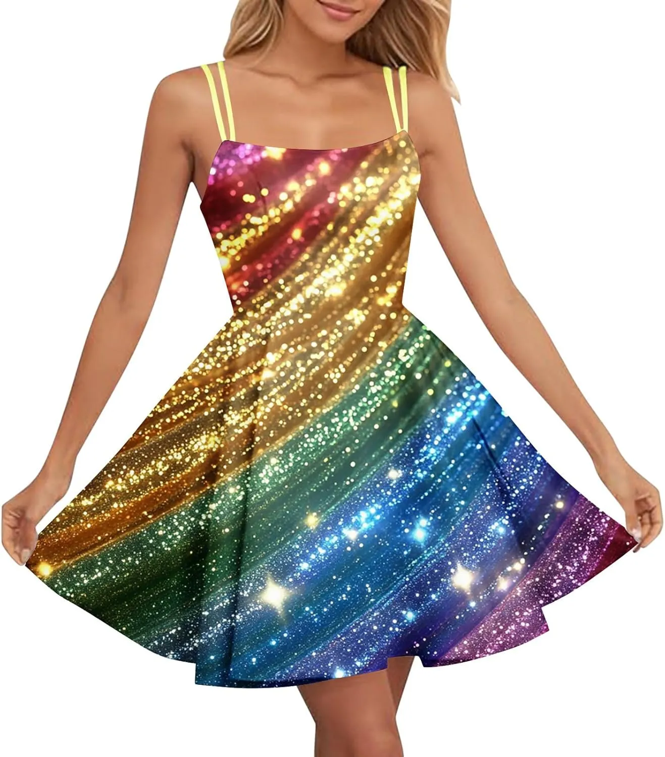 Women's Mardi Gras Dress Color Block Swing Maxi Dress Homecoming Dresses Holiday Carnival Formal Evening Dresses