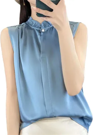 Women's Solid Color Camisole Casual Thin Tops High Street Sleeveless Tops