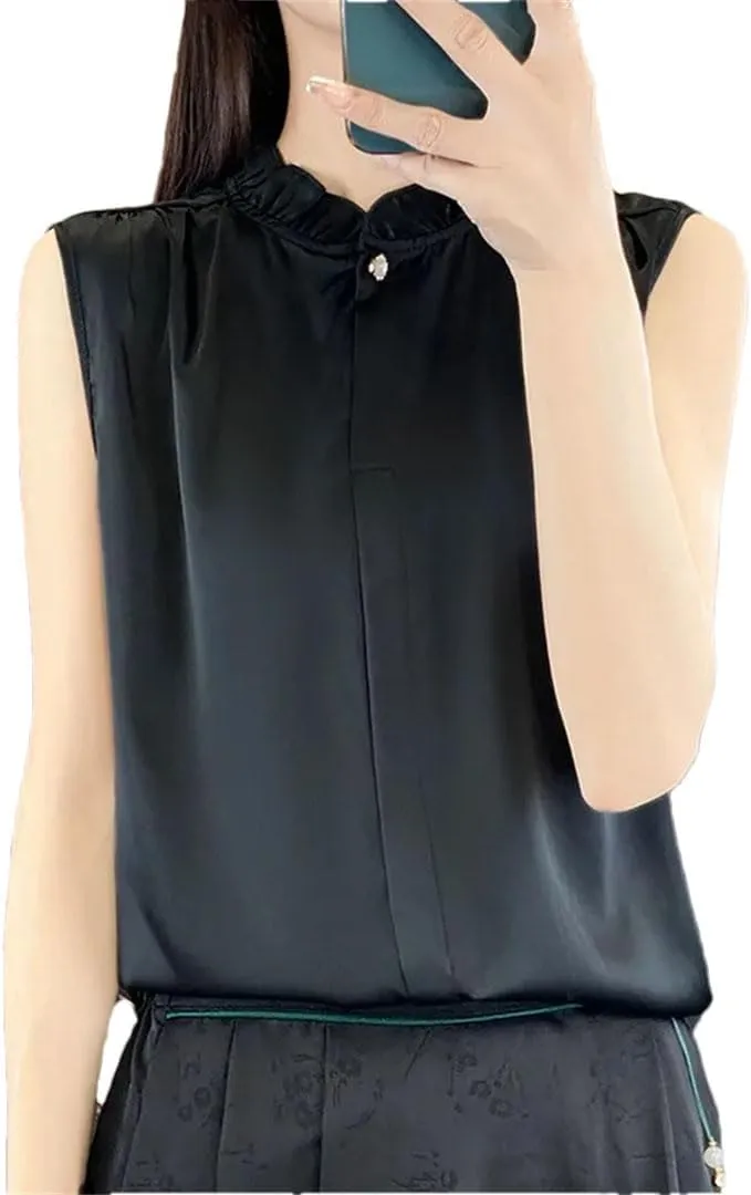 Women's Solid Color Camisole Casual Thin Tops High Street Sleeveless Tops