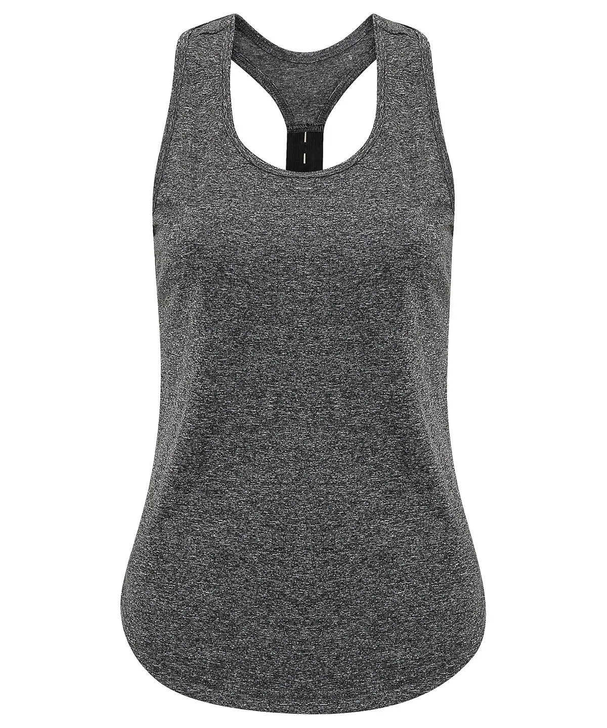 Womens TriDri® performance strap back vest | Black Melange