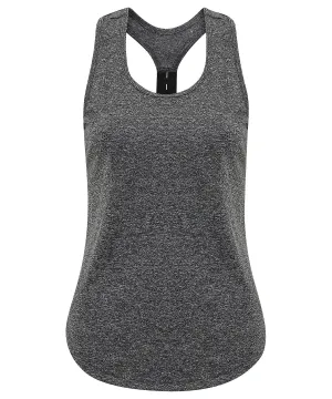 Womens TriDri® performance strap back vest | Black Melange