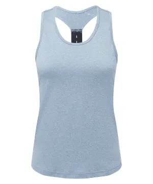 Womens TriDri® performance strap back vest | Dusk Blue Melange