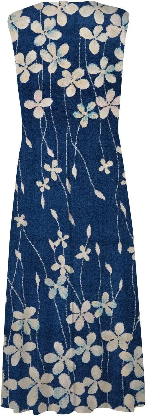 Yesunpxs Summer Dresses for Women 2024 Printed Flowy Ruched Boho Sundresses Wrap V Neck Sleeveless Beach Dresses Maxi Dress