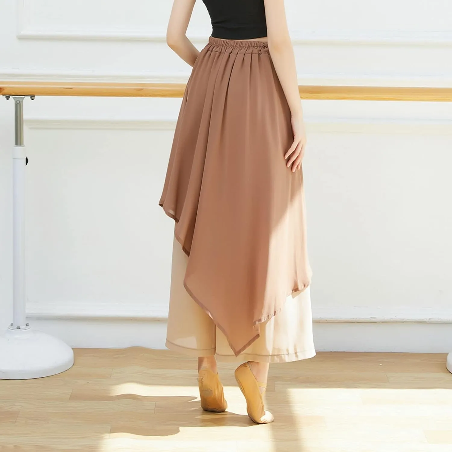YOLAI Women Linen Palazzo Pants Flowy Boho Wide Leg High Waist Long Pants Casual Lounge Pant Trousers with Pockets