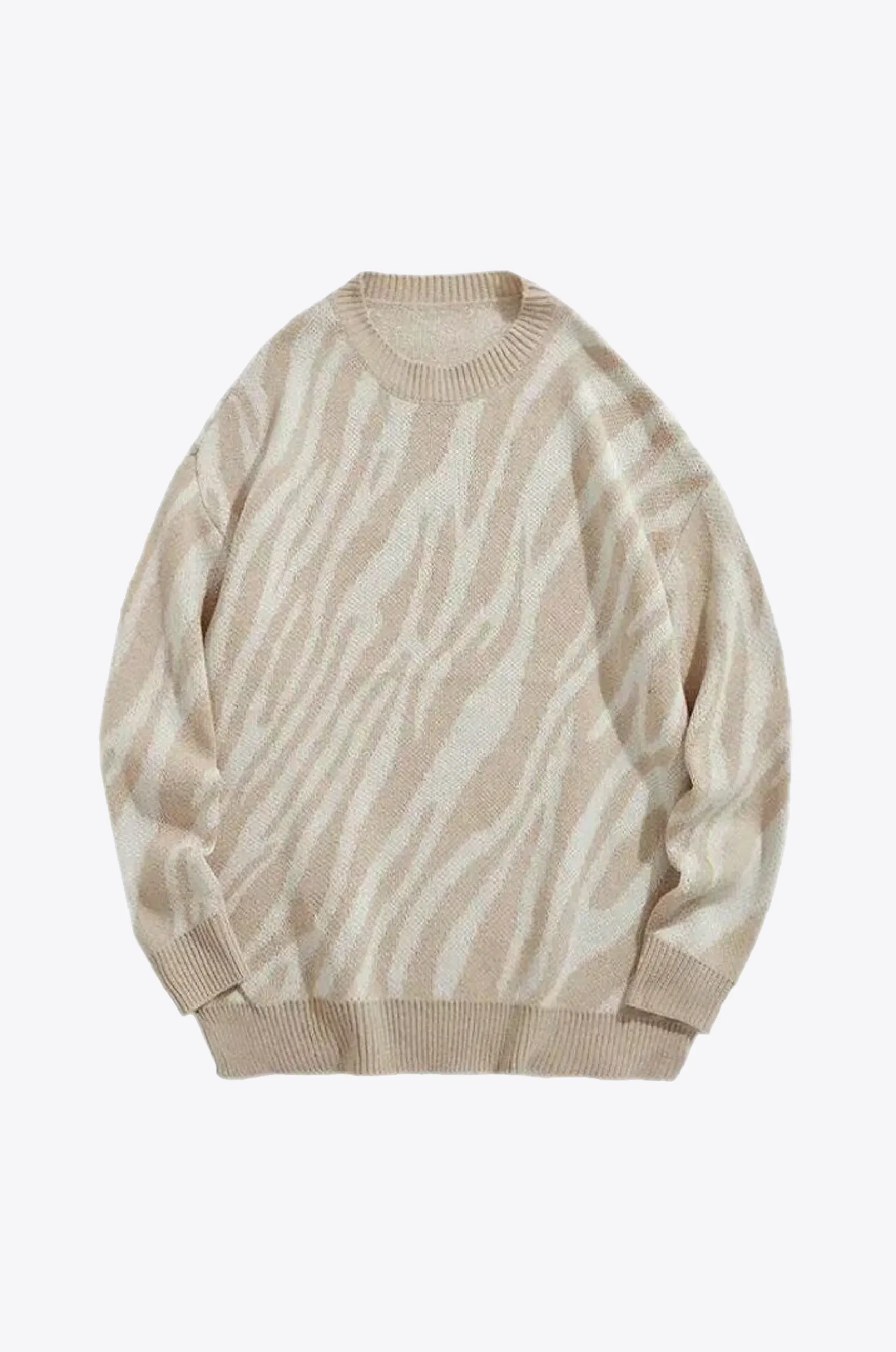 Zebra Noir Cotton Mens Sweater