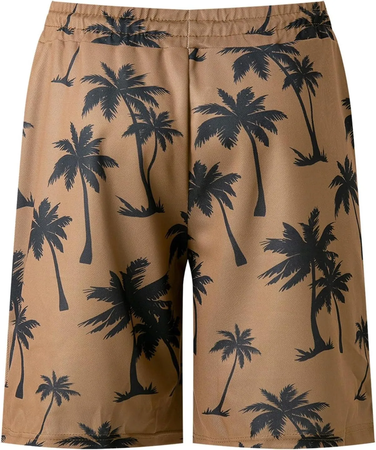 ZYXTIM Men's Hawaiian Tracksuit 2 Piece Sets Coconut Printed 1/4 Zipper Short Sleeve Henley Shirts Casual Shorts Sweatsuits